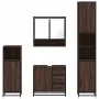 Set de muebles baño 4 pzas madera contrachapada roble marrón von , Badezimmermöbel - Ref: Foro24-3301229, Preis: 409,96 €, Ra...