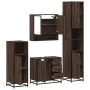 Set de muebles baño 4 pzas madera contrachapada roble marrón von , Badezimmermöbel - Ref: Foro24-3301229, Preis: 409,96 €, Ra...