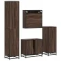 Set de muebles baño 4 pzas madera contrachapada roble marrón von , Badezimmermöbel - Ref: Foro24-3301229, Preis: 409,96 €, Ra...