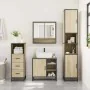 Set de muebles de baño 3 pzas madera contrachapada roble Sonoma by , Bathroom furniture - Ref: Foro24-3301056, Price: 218,31 ...