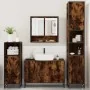 Set de muebles baño 4 pzas madera contrachapada roble ahumado by , Bathroom furniture - Ref: Foro24-3301222, Price: 419,47 €,...