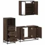 Set de muebles baño 3 pzas madera contrachapada roble marrón de , Muebles de baño - Ref: Foro24-3301014, Precio: 233,07 €, De...
