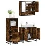Set de muebles baño 3 pzas madera contrachapada roble ahumado von , Badezimmermöbel - Ref: Foro24-3301037, Preis: 210,38 €, R...