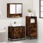 Set de muebles baño 3 pzas madera contrachapada roble ahumado von , Badezimmermöbel - Ref: Foro24-3301037, Preis: 210,38 €, R...
