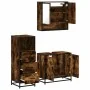 Set de muebles baño 3 pzas madera contrachapada roble ahumado von , Badezimmermöbel - Ref: Foro24-3301037, Preis: 210,38 €, R...