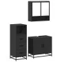 Juego de muebles de baño 3 pzas madera contrachapada negro von , Badezimmermöbel - Ref: Foro24-3301035, Preis: 227,92 €, Raba...