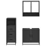 Juego de muebles de baño 3 pzas madera contrachapada negro von , Badezimmermöbel - Ref: Foro24-3301035, Preis: 227,92 €, Raba...