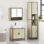 Set de muebles de baño 3 pzas madera contrachapada roble Sonoma von , Badezimmermöbel - Ref: Foro24-3301096, Preis: 278,51 €,...