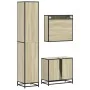Set de muebles de baño 3 pzas madera contrachapada roble Sonoma von , Badezimmermöbel - Ref: Foro24-3301096, Preis: 278,51 €,...