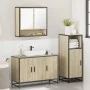 Set de muebles de baño 3 pzas madera contrachapada roble Sonoma von , Badezimmermöbel - Ref: Foro24-3300981, Preis: 212,26 €,...