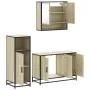 Set de muebles de baño 3 pzas madera contrachapada roble Sonoma von , Badezimmermöbel - Ref: Foro24-3300981, Preis: 212,26 €,...