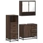Set de muebles baño 3 pzas madera contrachapada roble marrón von , Badezimmermöbel - Ref: Foro24-3301049, Preis: 255,29 €, Ra...