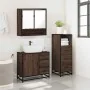 Set de muebles baño 3 pzas madera contrachapada roble marrón von , Badezimmermöbel - Ref: Foro24-3301049, Preis: 255,29 €, Ra...