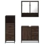 Set de muebles baño 3 pzas madera contrachapada roble marrón von , Badezimmermöbel - Ref: Foro24-3301049, Preis: 255,29 €, Ra...