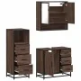 Set de muebles baño 3 pzas madera contrachapada roble marrón von , Badezimmermöbel - Ref: Foro24-3301049, Preis: 255,29 €, Ra...
