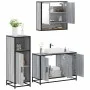 Set de muebles de baño 3 pzas madera contrachapada gris sonoma by , Bathroom furniture - Ref: Foro24-3300983, Price: 234,20 €...