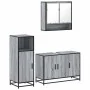 Set de muebles de baño 3 pzas madera contrachapada gris sonoma by , Bathroom furniture - Ref: Foro24-3300983, Price: 234,20 €...