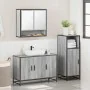 Set de muebles de baño 3 pzas madera contrachapada gris sonoma by , Bathroom furniture - Ref: Foro24-3300983, Price: 234,20 €...
