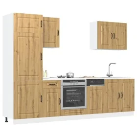 Mueble de cocina Kalmar 7 piezas artesanal roble by , Kitchen cabinets - Ref: Foro24-3314770, Price: 587,61 €, Discount: %