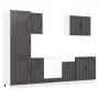 Mueble de cocina Kalmar negra 7 piezas madera contrachapada de , Armarios de cocina - Ref: Foro24-3314772, Precio: 568,00 €, ...