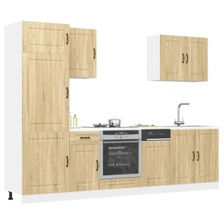 Mueble cocina Kalmar roble sonoma 7 pzas madera contrachapada von , Küchenschränke - Ref: Foro24-3314764, Preis: 539,95 €, Ra...