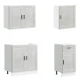 Mueble cocina Kalmar gris hormigón 7 pzas madera contrachapada by , Kitchen cabinets - Ref: Foro24-3314785, Price: 558,31 €, ...