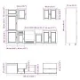 Mueble cocina Kalmar gris hormigón 7 pzas madera contrachapada by , Kitchen cabinets - Ref: Foro24-3314785, Price: 558,31 €, ...