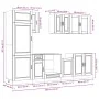 Mueble cocina Kalmar gris hormigón 8 pzas madera contrachapada von , Küchenschränke - Ref: Foro24-3314815, Preis: 601,06 €, R...
