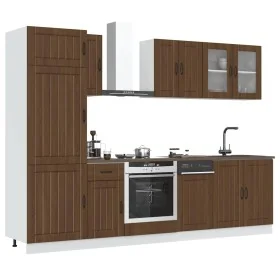Mueble cocina Kalmar roble marrón 8 pzas madera contrachapada von , Küchenschränke - Ref: Foro24-3314808, Preis: 618,06 €, Ra...