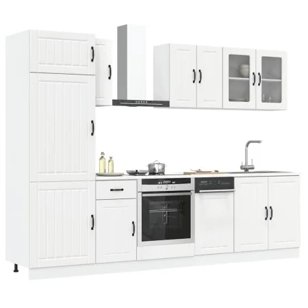 Mueble de cocina Kalmar blanco 8 piezas madera contrachapada by , Kitchen cabinets - Ref: Foro24-3314801, Price: 600,90 €, Di...