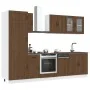 Mueble cocina Kalmar roble marrón 8 pzas madera contrachapada de , Armarios de cocina - Ref: Foro24-3314798, Precio: 620,90 €...