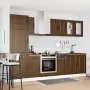 Mueble cocina Kalmar roble marrón 8 pzas madera contrachapada de , Armarios de cocina - Ref: Foro24-3314798, Precio: 620,90 €...