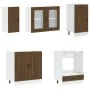 Mueble cocina Kalmar roble marrón 8 pzas madera contrachapada de , Armarios de cocina - Ref: Foro24-3314798, Precio: 620,90 €...