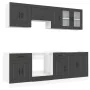 Mueble de cocina Kalmar negra 8 piezas madera contrachapada von , Küchenschränke - Ref: Foro24-3314822, Preis: 595,09 €, Raba...