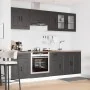 Mueble de cocina Kalmar negra 8 piezas madera contrachapada von , Küchenschränke - Ref: Foro24-3314822, Preis: 595,09 €, Raba...