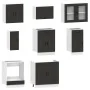 Mueble de cocina Kalmar negra 8 piezas madera contrachapada von , Küchenschränke - Ref: Foro24-3314822, Preis: 595,09 €, Raba...