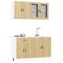 Mueble cocina Kalmar roble sonoma 4 pzas madera contrachapada de , Armarios de cocina - Ref: Foro24-3314874, Precio: 297,01 €...