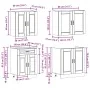 Mueble cocina Kalmar roble sonoma 4 pzas madera contrachapada de , Armarios de cocina - Ref: Foro24-3314874, Precio: 297,01 €...