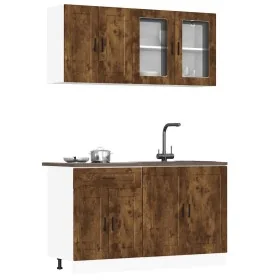 Mueble cocina Kalmar roble ahumado 4 pzas madera contrachapada von , Küchenschränke - Ref: Foro24-3314876, Preis: 290,52 €, R...