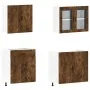 Mueble cocina Kalmar roble ahumado 4 pzas madera contrachapada de , Armarios de cocina - Ref: Foro24-3314876, Precio: 290,74 ...
