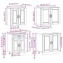 Mueble cocina Kalmar roble ahumado 4 pzas madera contrachapada de , Armarios de cocina - Ref: Foro24-3314876, Precio: 290,74 ...