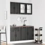 Mueble de cocina Kalmar negra 4 piezas madera contrachapada de , Armarios de cocina - Ref: Foro24-3314862, Precio: 306,24 €, ...