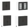 Mueble de cocina Kalmar negra 4 piezas madera contrachapada de , Armarios de cocina - Ref: Foro24-3314862, Precio: 306,24 €, ...