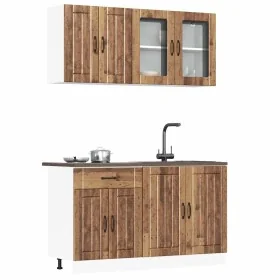 Mueble cocina Kalmar madera vieja 4 pzas madera contrachapada by , Kitchen cabinets - Ref: Foro24-3314869, Price: 305,79 €, D...