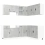Mueble cocina Porto gris hormigón 11 pzas madera contrachapada de , Armarios de cocina - Ref: Foro24-3314965, Precio: 668,62 ...