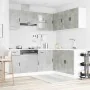 Mueble cocina Porto gris hormigón 11 pzas madera contrachapada de , Armarios de cocina - Ref: Foro24-3314965, Precio: 668,62 ...