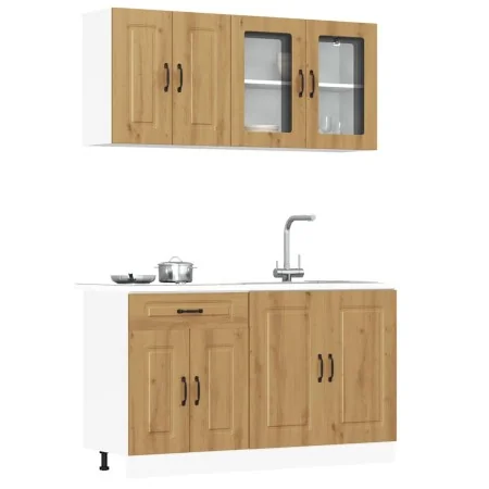 Mueble de cocina Kalmar 4 piezas artesanal roble von , Küchenschränke - Ref: Foro24-3314860, Preis: 300,39 €, Rabatt: %