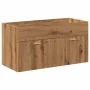 Juego de muebles baño 4 piezas madera ingeniería roble artisan by , Bathroom furniture - Ref: Foro24-3328602, Price: 289,47 €...