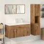 Juego de muebles baño 4 piezas madera ingeniería roble artisan by , Bathroom furniture - Ref: Foro24-3328600, Price: 323,42 €...
