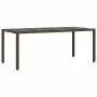 Set de mesa y sillas jardín 9 piezas y cojines ratán PE marrón by , Garden sets - Ref: Foro24-3277071, Price: 1,00 €, Discoun...